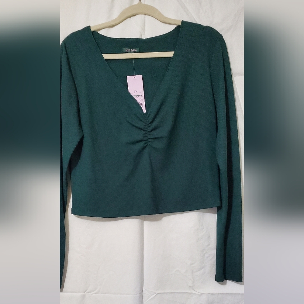 Wild Fable Teal Long Sleeve Top